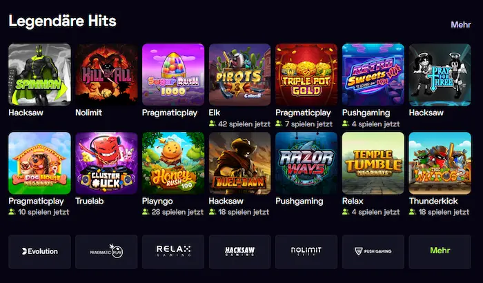Immerion Casino spiele
